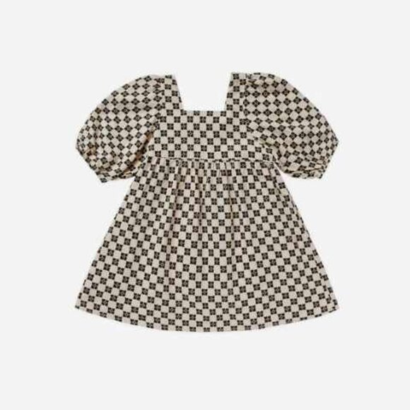 Rylee and Cru  Flower Check Gretta Babydoll Dress, NWTS, sz 3-6 months - Picture 1 of 6